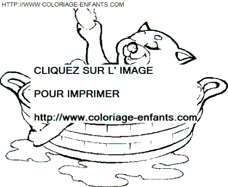 coloriage Aventure Bain