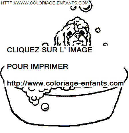 coloriage Aventure Bain