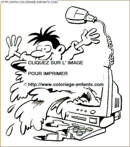 coloriage Aventure Informatique