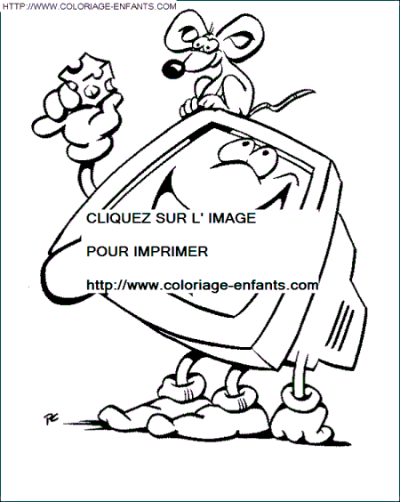 coloriage Aventure Informatique