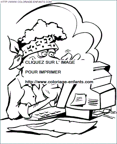 coloriage Aventure Informatique