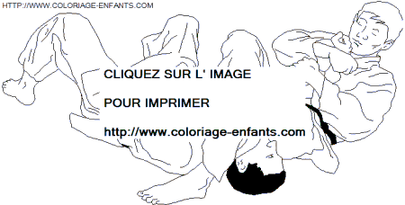 coloriage Aventure Judo