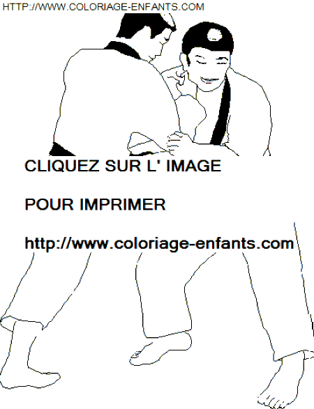 coloriage Aventure Judo