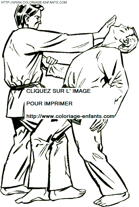 coloriage Aventure Judo