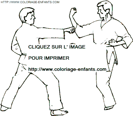 coloriage Aventure Judo