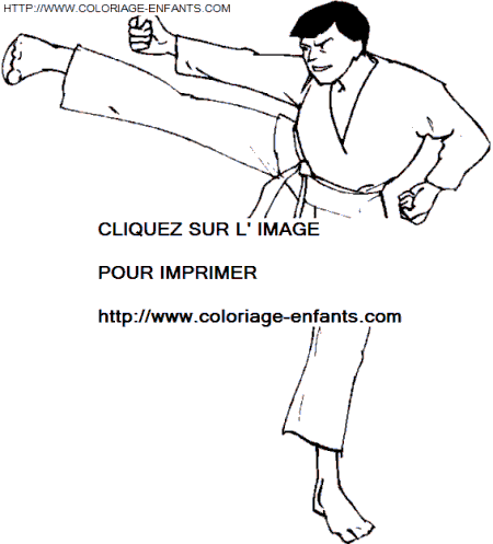 coloriage Aventure Judo