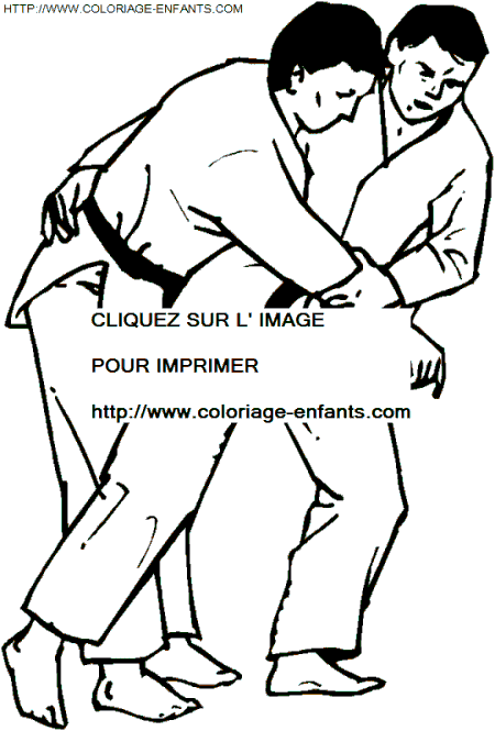 coloriage Aventure Judo