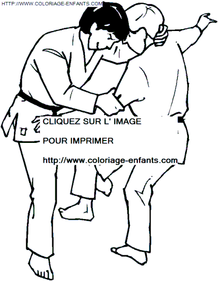 coloriage Aventure Judo