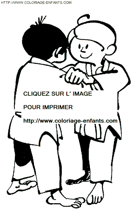 coloriage Aventure Judo