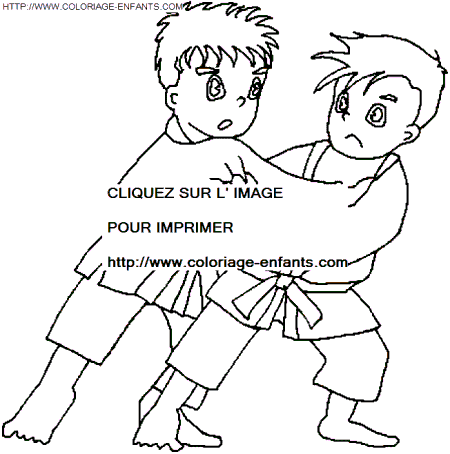 coloriage Aventure Judo