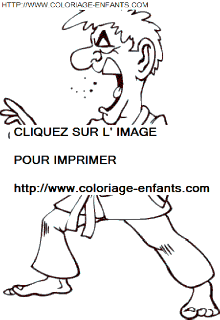 coloriage Aventure Judo