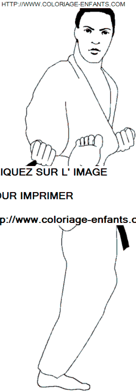 coloriage Aventure Judo