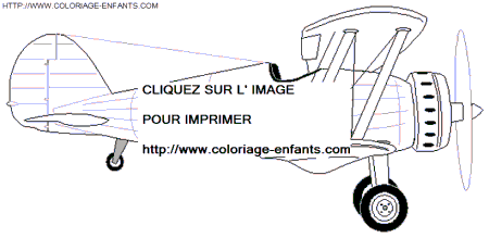 coloriage avion bombardier