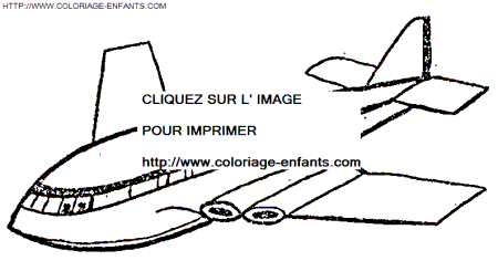 coloriage avion de tourisme