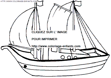 coloriage bateau de peche