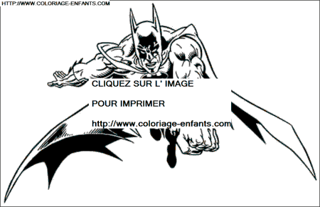 coloriage batman attention le voila