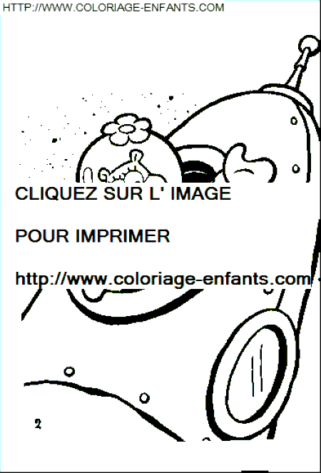 coloriage bob eponge sandy dans la navette