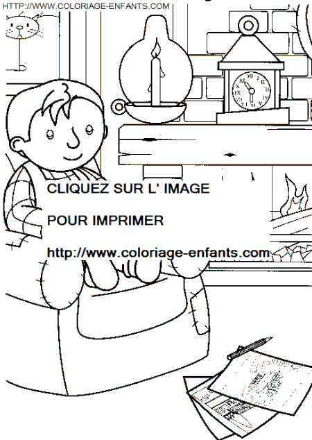 coloriage bob le bricoleur et sardine se reposent