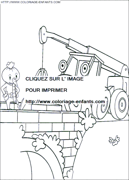 coloriage bob le bricoleur potimarron et coccigrue