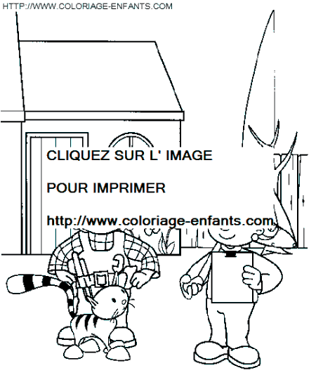 coloriage bob le bricoleur prepare les plans