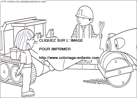 coloriage bob le bricoleur scoup ramasse les pierres