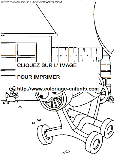 coloriage bob le bricoleur tourneboule est content