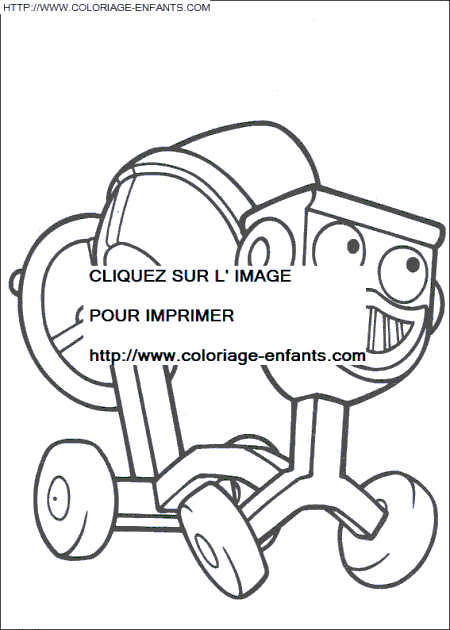 coloriage bob le bricoleur tourneboule est joyeux