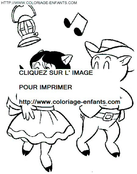 coloriage bugs bunny le bal western