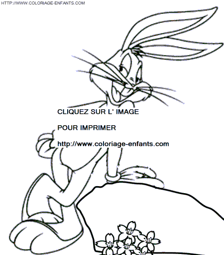 coloriage bugs bunny vainqueur