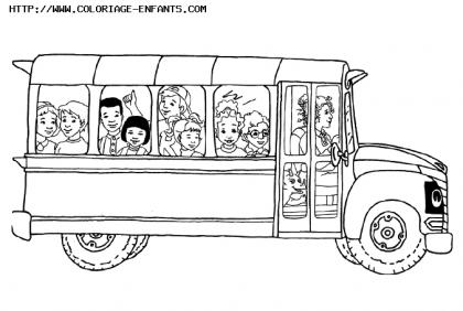 coloriage Bus magique