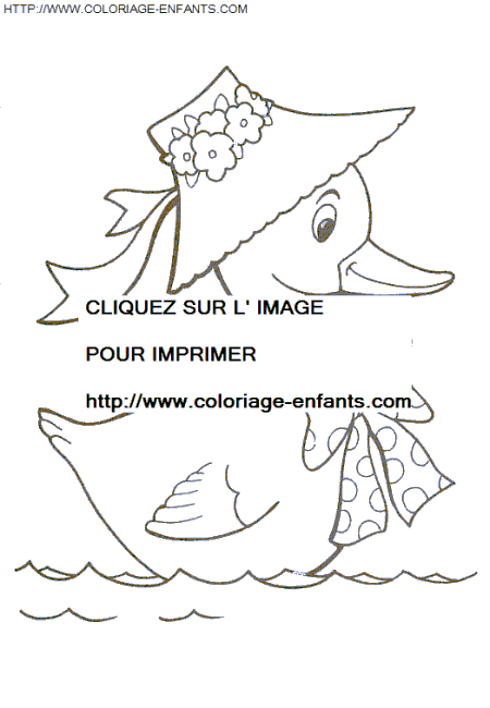 coloriage canards