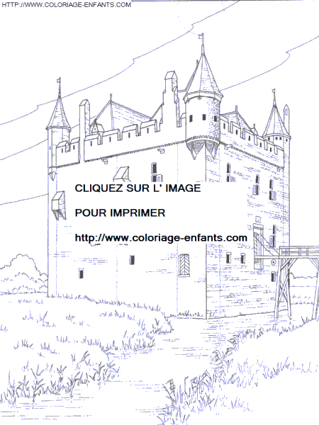 coloriage chateau en autriche