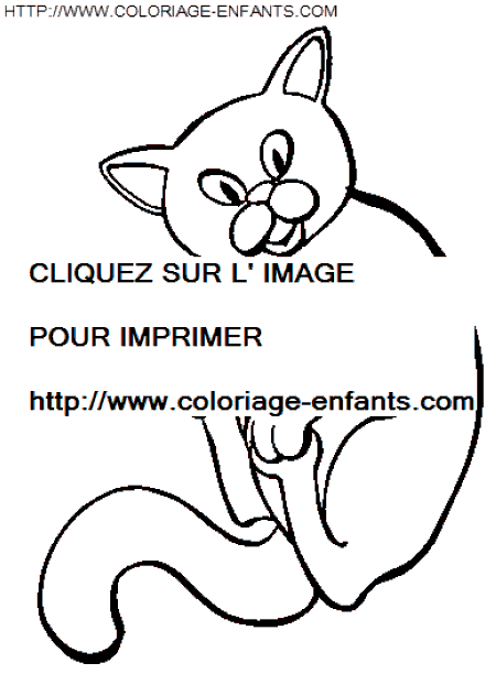 coloriage chats