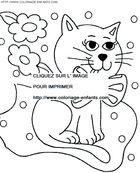 coloriage chats