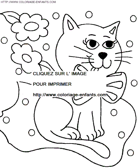 coloriage chats