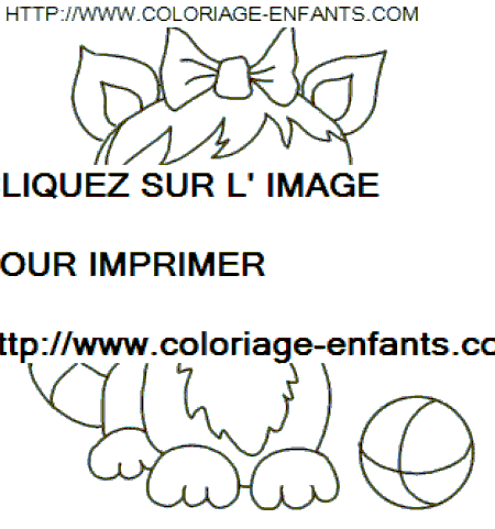 coloriage chats