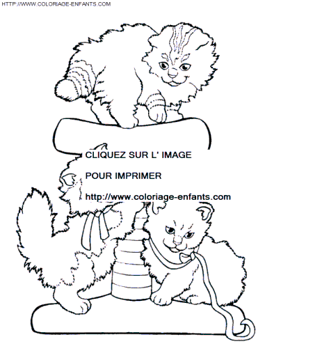 coloriage chats