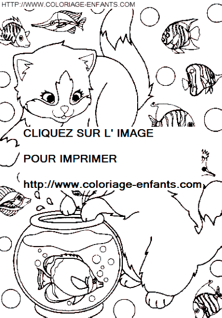 coloriage chats