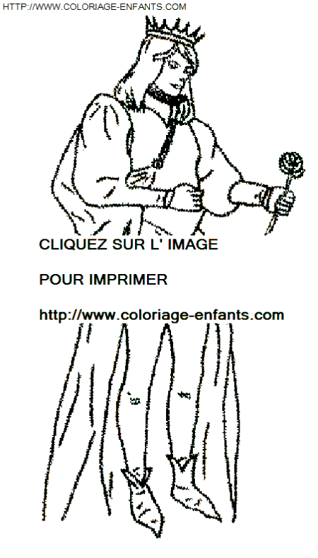 coloriage chevalier roi