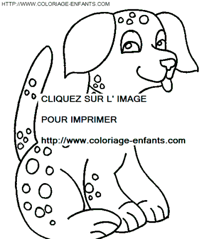 coloriage chiens