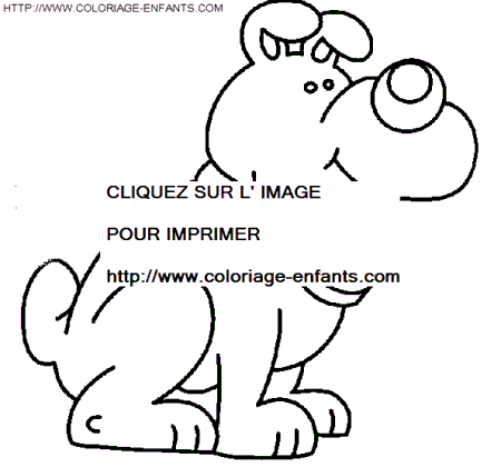 coloriage chiens