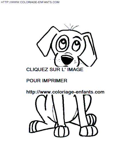 coloriage chiens