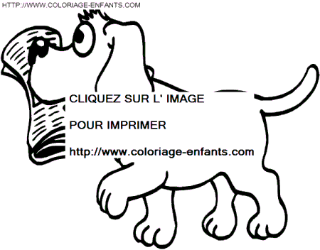 coloriage chiens