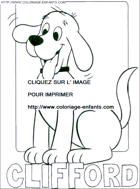 coloriage clifford pret pour jouer