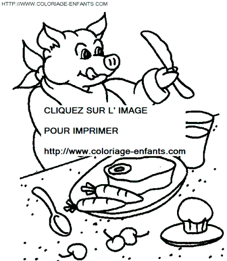 coloriage cochons