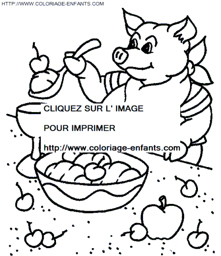 coloriage cochons