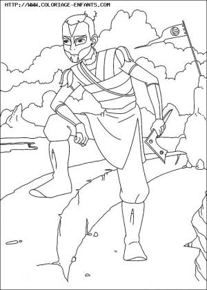 coloriage Avatar le dernier maitre de l