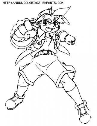 coloriage bakuten shoot beyblade manga