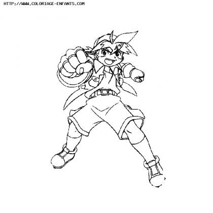 coloriage bakuten shoot beyblade manga