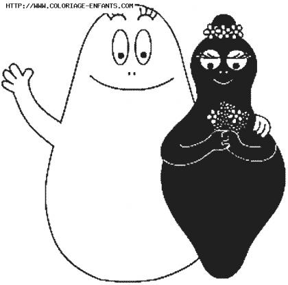 coloriage Barbapapa